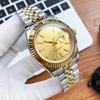 Reloj Mecánico Automático para Hombre Tipo Log con Calendario Luminoso, Reloj Impermeable de Acero Inoxidable 904L, Reloj Danny Road