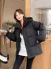 Chaqueta corta de plumón con capucha estilo coreano, holgada, gruesa, para estudiantes, nueva de invierno 2026, para mujeres y hombres