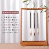 Madera de Ala de Pollo Lanzhai Bambú Nanmu Colgador Multifuncional para Bolígrafos Estudio Funda de Bolígrafo de Madera Maciza Retro Simple Nuevo Estilo Chino Estudio Simple