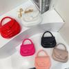 Moda Nuevo Bolso de Gelatina Bolso de Hombro Portátil 2025 Nuevo Color Caramelo Simple Casual Estilo Occidental Bolso Cuadrado Pequeño