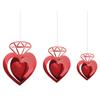Decoração de Dia dos Namorados Enfeites Pendurados Estéreo Amor Casamento Sala Enfeite Pendurado Arranjo Suprimentos de Casamento Flor de Diamante em Forma de Coração