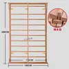 Barras de parede internas de madeira para escalada em casa, estrutura para alongamento das pernas, barra fixa, sala de dança, instalações, estrutura para treinamento de fitness e reabilitação