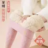 Leggings de Caxemira Extra Grossos para Mulheres Que Podem Ser Usados Fora e Dentro com Calças de Algodão Elásticas de Cintura Alta Tamanho Grande Calças Quentes Forradas com Fleece Outono e Inverno