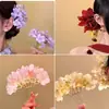 Nuevo Estilo Super Hada Flor Pinza para el Cabello Pinza Lateral Pasador Uso Diario Pinza de Garra de Flor de Tul Accesorio para el Cabello de Alta Gama para la Parte Posterior de la Cabeza