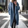 Invierno 2026 sitio independiente europeo y americano de Amazon TEMU abrigo largo de lana multicolor multitanlla para mujer