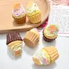 Acessórios de Resina DIY Feitos à Mão, Cola Creme, Brinquedos de Comida, Cupcakes de Creme, Decorações para Casa de Bonecas, Mini Enfeites