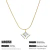 Nuevo Estilo Collar Pequeño con Forma de Corazón de Acero de Titanio para Mujer, Chapado en Oro de 18K, Compacto, Elegante, Versátil, Forma de Corazón, No se Desvanece