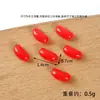 Mini Caramelo Artificial Azúcar Qq Decoración de Postre Hecho a Mano Accesorios Caramelo de Gelatina de Colores Juguetes de Dulces para Casa de Muñecas