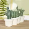 Cerámica Artesanía Nórdica Adornos Hogar Cactus de Simulación Decoración Creativa Pequeños Regalos Directo de Fábrica al Por Mayor