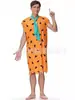 Productos Nuevos Transfronterizos Europeos y Americanos Era de Piedra Hombres Primitivos Halloween Clásico Fred Disfraz de Cosplay