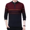 Suéter de Punto Jacquard con Bloques de Color y Media Cremallera para Hombre, Talla Europea Transfronteriza, Popular en Amazon, Suéter de Manga Larga para Hombre