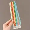 Diadema de lana tejida con tiras adhesivas, similar al estilo de Li Qin, cinta mágica para el cabello, adhesivo para flequillo, cinta mágica para usar en la ducha