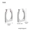 Pendientes de Acero Inoxidable de Alta Gama Estilo Europeo y Americano para Mujer Diseño de Nicho Lujo Accesible Versátil Pendientes de Clip para Oreja Venta al por Mayor