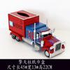 Caixa de Guardanapos Modelo de Caminhão Optimus Prime de Metal e Ferro Artesanal Vintage Cool Enfeites para Sala de Estar Decorações para Casa