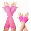 Suministro directo de fábrica comercio exterior guantes de malla guantes de red de pesca Bar discoteca personalidad joyería agujero de malla mano larga y corta