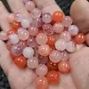 Cuentas Redondas de Calabaza Carmesí Cuentas de Jade Cuentas Sueltas Violeta Naranja Rojo Ágata Nan Hong de Imitación Adornos de Calabaza de la Fortuna Accesorios Cuentas de Jade