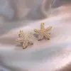 Pendientes Exagerados de Estrella de Mar y Perlas con Agujas de Plata, Pendientes de Moda Estilo Coreano, Nuevos Pendientes de Moda 2020, Colgantes para Orejas
