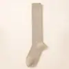 Meias de terry para panturrilha de crianças no outono e inverno, espessas, quentes, de compressão, modeladoras, meias protetoras para as pernas, JK japonês, cor sólida, meias altas