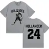 Competição Europeia Intensa Transfronteiriça Shane Hollander 24 Camiseta Ilya Rozanov Hollan