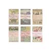 Pegatinas de diario de estilo ins simple, adecuadas para notas artísticas retro desgarrables, material de diario, libro de papel, papel base DIY