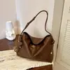 Bolsa de Tote Transfronteriza Retro para Viajes Diarios de Gran Capacidad para Mujer 2026 Nuevo Bolso de Mano Casual de Alta Apariencia Bolso de Hombro Único a la Moda