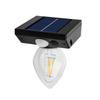 Nuevas luces solares para el hogar luces de jardín para exteriores oscuras automáticas brillantes luz cálida inducción del cuerpo humano lámpara de pared redonda integrada
