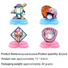 Decoraciones Desechables para Fiesta Temática de Béisbol Helado Transfronterizo Platos para Helado Vasos de Papel Servilletas de Papel Juego de Manteles