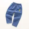 Pantalones vaqueros finos para niño, pantalones anti-mosquitos de estilo coreano para niña, pantalones casuales holgados de verano para bebé, venta al por mayor de fábrica