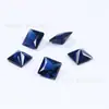 Pedras preciosas nano quadradas de canto reto mais vendidas de fábrica, nano verde nano azul 2*2-8*8mm fundo pontudo pedras soltas