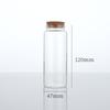 Garrafa de baioneta de 47 mm tampa de cortiça garrafa de vidro transparente controle deriva garrafa perfumada chá Cordyceps garrafa atacado