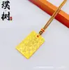 Novo Pingente Rotativo de Fortuna e Prosperidade Estilo Chinês, Colar de Cabacinha Rotativo para Mulheres, Corrente de Suéter Esmaltada, Novo Modelo para Transmissão ao Vivo