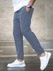 Pantalones Casuales de Nueve Puntos para Hombre 2025 Color Sólido Pantalones Casuales Pantalones Casuales de Amazon