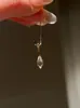 Producto Popular de Xiaohongshu: Collar de Cristal Blanco con Forma de Gota de Agua y Diamante Luminoso, Cadena Versátil para Clavícula, Joyería Exquisita de Moda