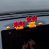 Decoración de Pantalla de Salpicadero de Coche Año del Caballo de la Fortuna - Adorno Divertido para el Interior del Coche