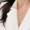 Collar de Acero de Titanio para Mujer 2023 Tendencia Caliente Cadena para Clavícula de Celebridad de Internet Diseño de Nicho Colgante de Moda