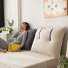 Almofada de Cabeceira de Alta Qualidade Encosto de Cama Tatame Quarto Sala de Estar Almofada de Sofá Encosto Saco Grande Macio Almofada Dupla