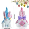 Decoración de Pascua nueva transfronteriza muñeco de conejo muñeco sin rostro de dibujos animados creativos adornos de decoración de lazo