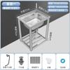 Bancada com Cuba Integrada Cuba Única Cuba Dupla Pia de Cozinha Lavatório de Legumes Lavatório de Mãos Escorredor de Aço Inoxidável Pia de Lavar Louça