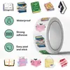 500 Hojas/Rollo Pegatinas en Rollo Serie Original de Libros para Decoración Estuche de Teléfono DIY Monopatín Taza de Agua Pegatinas de PVC Transfronterizas