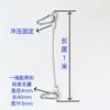 Eslinga de elevación de cable de acero prensado con doble botón y recubierto de goma, cable de acero fino y suave para tendedero, cable de seguridad de acero para iluminación de escenarios de audio