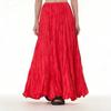 Elegante Falda Arrugada Drapeada 2025 Transfronteriza Nueva Talla Grande para Mujer Look Adelgazante Holgado Falda Oversized