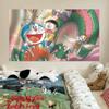 Sanación Anime Doraemon Dibujo Animado Lindo Tela Colgante Celebridad de Internet Fondo de Foto Tela Decoración de Dormitorio Cabecera Tela Colgante