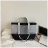 La nueva bolsa de almacenamiento de viaje de un solo hombro de Ruien es un bolso de malla de gran capacidad, moderno y de moda para ir al trabajo y la playa.