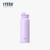 Tyeso Nueva Botella Deportiva Taza Térmica Asa Botella Deportiva Portátil Simple Taza de Agua para Hombres y Mujeres Vaso para Beber Directamente