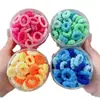 Anillo para Toalla de Color Caramelo para Bebé Diadema de Alta Elasticidad para Niños Diadema para el Cabello de Niña Cuerda para el Cabello Linda para Niñas