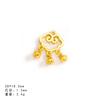 Acessórios Pingente Cadeado da Longevidade Dourado Fosco Estilo Chinês Acessórios Cadeado Ruyi de Liga Pingente de Colar DIY Fabricante de Joias Venda por Atacado