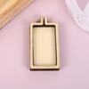 Mini Pequeño Bordado Bordado Elástico Marco de Bordado Círculo Colgante de Madera de Comercio Exterior Joyería Colgante de Bordado Hecho a Mano Manualidades DIY