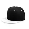 Gorra de Béisbol Planas de Seis Paneles Estilo Americano con Bloques de Color Transfronterizos, Gorra de Béisbol Lisa de Color Sólido con Visera Plana Estilo Hip-Hop Unisex, Estilo Unisex