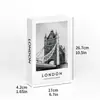 Livro falso dobrável transfronteiriço decoração livro livro de simulação livro de adereço inglês moderno simples criativo molde de livro vento ins atacado