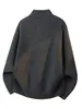 Estilo Antigo de Shanggu Gola Alta Zíper Tricô Masculino Outono Inverno Novo Estilo Malha Grossa Peça Externa Macia Quente Casual